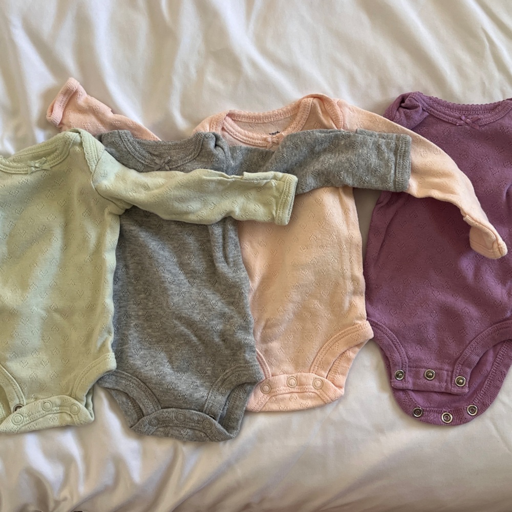 Preemie onesies - set of 4